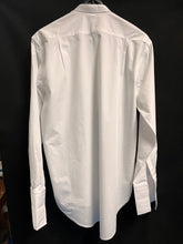 Load image into Gallery viewer, Collarless Shirt (White) double cuffs